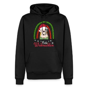 Weihnachten Süßer Dalmatiner Liebhaber Kawaii - Männer Premium Bio Hoodie - Schwarz - Vorne - Nico (187cm)