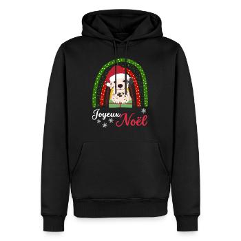 Weihnachten Süßer Dalmatiner Liebhaber Kawaii - Männer Premium Bio Hoodie - Schwarz - Vorne - Nico (187cm)