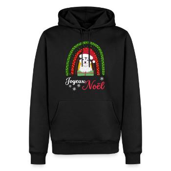 Weihnachten Süßer Husky Liebhaber Kawaii - Männer Premium Bio Hoodie - Schwarz - Vorne - Nico (187cm)