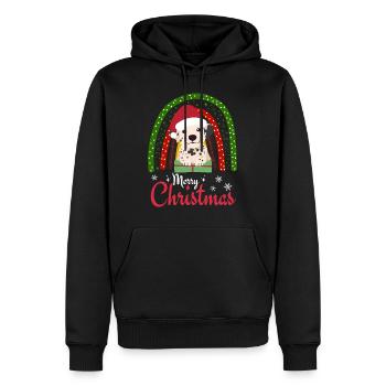 Weihnachten Süßer Dalmatiner Liebhaber Kawaii - Männer Premium Bio Hoodie - Schwarz - Vorne - Nico (187cm)