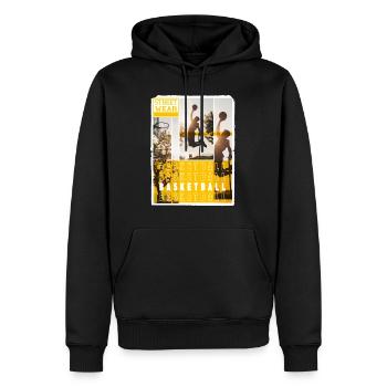 Basketball Basketballspieler Dunking Sport Spieler - Männer Premium Bio Hoodie - Schwarz - Vorne - Nico (187cm)