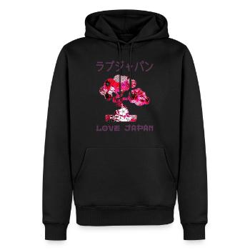 Bonsai Baum Japanischer Zen-Garten Symbol Kanji Liebe - Männer Premium Bio Hoodie - Schwarz - Vorne - Nico (187cm)