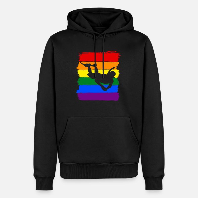 Schnorcheln LGBT Pride - Männer Premium Bio Hoodie - Schwarz