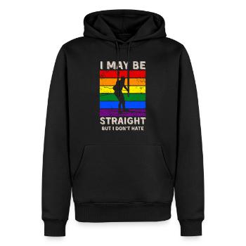 Biathlon Droits LGBT - Sweat à capuche Premium bio Homme - noir - Devant - Nico (187cm)