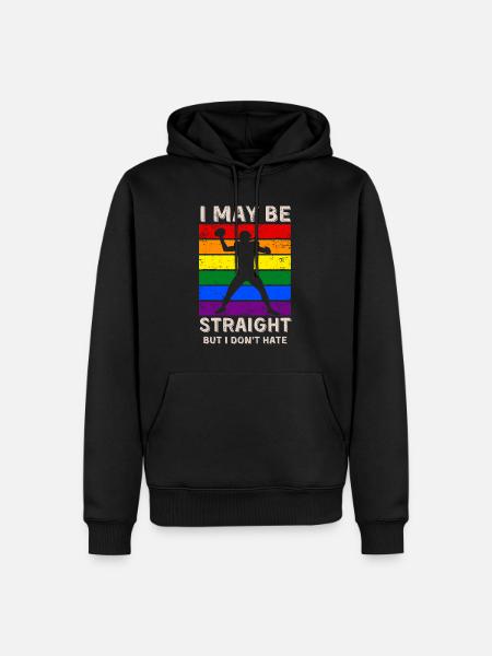 Fußball LGBT-Rechte - Männer Premium Bio Hoodie - Schwarz