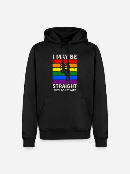 Climbing LGBT Rights - Men’s Premium Organic Hoodie - black
