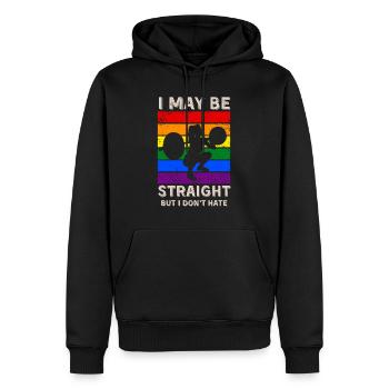 Gewichtheben LGBT-Rechte - Männer Premium Bio Hoodie - Schwarz - Vorne - Nico (187cm)