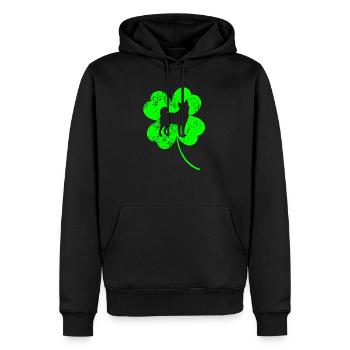 Akita St.Patrick's day Shamrock - Männer Premium Bio Hoodie - Schwarz - Vorne - Nico (187cm)