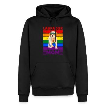 Labrador Mama LGBTQ - Männer Premium Bio Hoodie - Schwarz - Vorne - Nico (187cm)