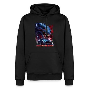 R35 Das Biest - Männer Premium Bio Hoodie - Schwarz - Vorne - Nico (187cm)