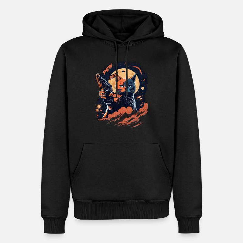 Pew Pew Pew - Sweat à capuche Premium bio Homme - noir