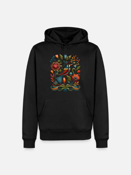 Birdie - Men’s Premium Organic Hoodie - black