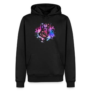 German-shepherd dog lover - Men’s Premium Organic Hoodie - black - Front - Nico (187cm)