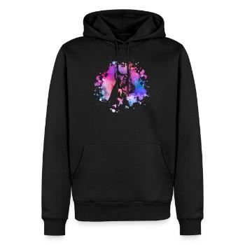 Dobermann-Hundeliebhaber - Männer Premium Bio Hoodie - Schwarz - Vorne - Nico (187cm)