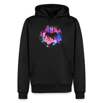 Basset-Hound-Hundeliebhaber - Männer Premium Bio Hoodie - Schwarz - Vorne - Nico (187cm)