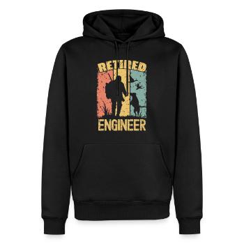 Jagd pensionierter Ingenieur - Männer Premium Bio Hoodie - Schwarz - Vorne - Nico (187cm)