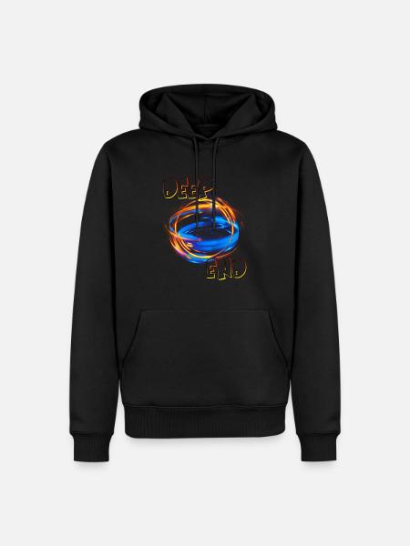 Deep End - Men’s Premium Organic Hoodie - black
