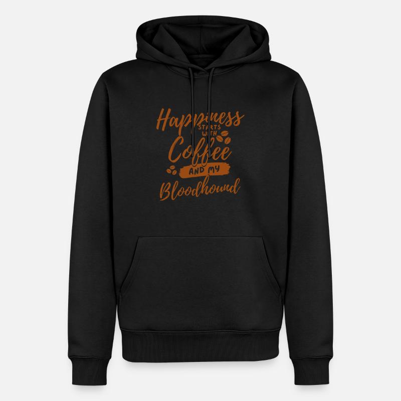 Amateur de café Limier - Sweat à capuche Premium bio Homme - noir