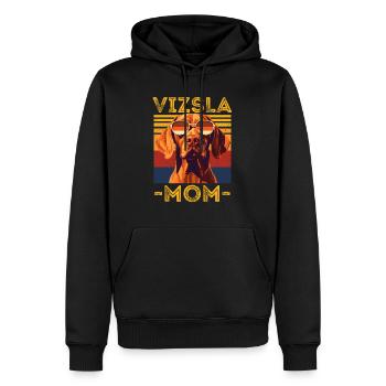 Vizsla avec lunettes de soleil rétro - Sweat à capuche Premium bio Homme - noir - Devant - Nico (187cm)