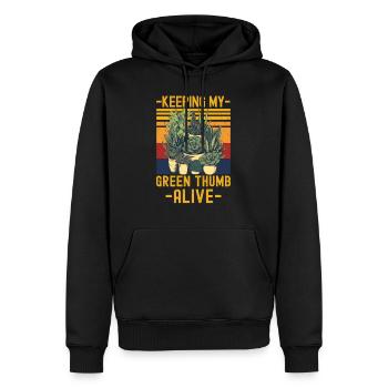 Sukkulenten Lustiger Spruch - Männer Premium Bio Hoodie - Schwarz - Vorne - Nico (187cm)