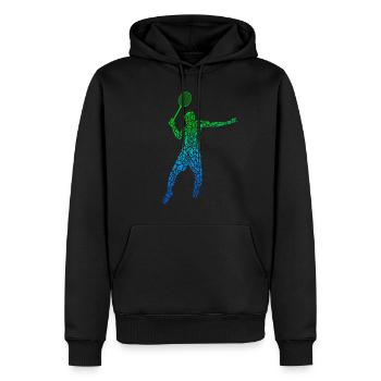Badminton Badminton Players Badminton Kids - Men’s Premium Organic Hoodie - black - Front - Nico (187cm)