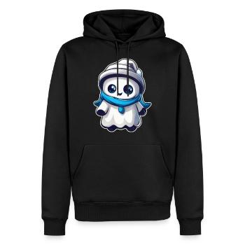 Mignon petit croque-mitaine avec casquette - Sweat à capuche Premium bio Homme - noir - Devant - Nico (187cm)