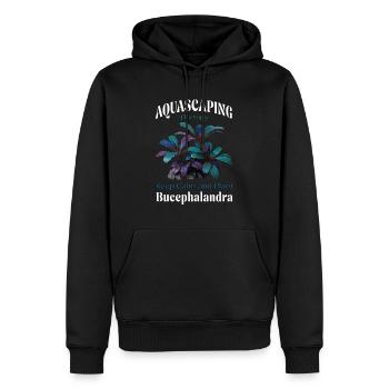 Aquascaping – Ruhe bewahren und Bucephalandra pflanzen - Männer Premium Bio Hoodie - Schwarz - Vorne - Nico (187cm)