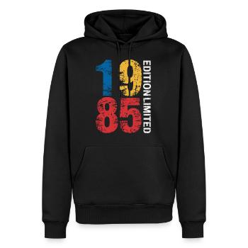 Legend 1985 40th Birthday Gifts for Men Women 40 Y - Sweat à capuche Premium bio Homme - noir - Devant - Nico (187cm)