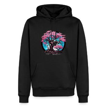 Bonsai Baum Bonsaischale Japanischer Baum - Männer Premium Bio Hoodie - Schwarz - Vorne - Nico (187cm)