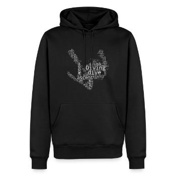 Diver Scuba Diver Scuba Taucher Tauchen - Männer Premium Bio Hoodie - Schwarz - Vorne - Nico (187cm)