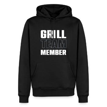 Grill Team - Männer Premium Bio Hoodie - Schwarz - Vorne - Nico (187cm)