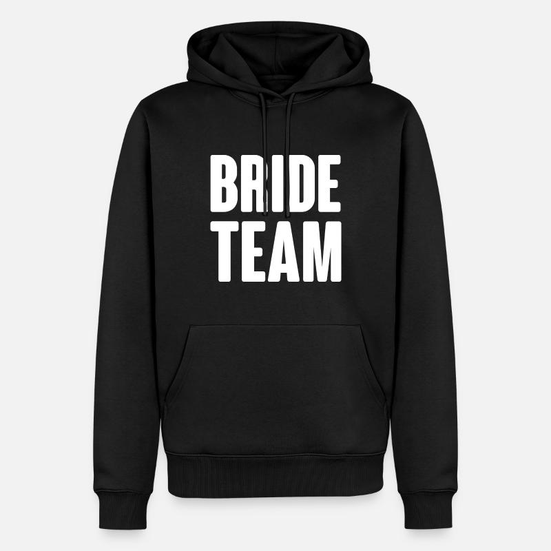 Équipe de la mariée - Sweat à capuche Premium bio Homme - noir