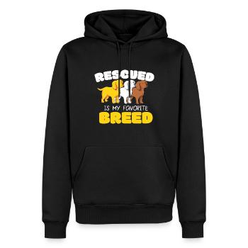 Tierrechte Tierschutz Vegan Vegetarier Tierfreund - Männer Premium Bio Hoodie - Schwarz - Vorne - Nico (187cm)