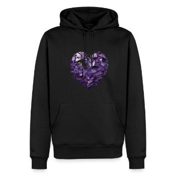 Valentinstag Herz Liebe Liebesbeweis Gefühle - Männer Premium Bio Hoodie - Schwarz - Vorne - Nico (187cm)
