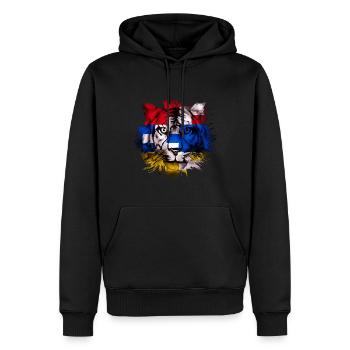 Artsakh - Sweat à capuche Premium bio Homme - noir - Devant - Nico (187cm)