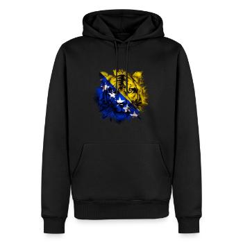 Bosnia and Herzegovina - Men’s Premium Organic Hoodie - black - Front - Nico (187cm)