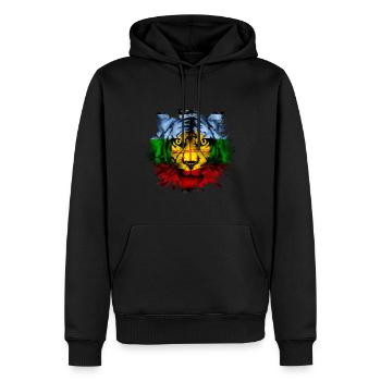 Mapuche - Männer Premium Bio Hoodie - Schwarz - Vorne - Nico (187cm)