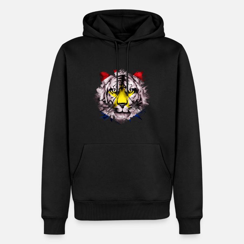 Saba - Männer Premium Bio Hoodie - Schwarz