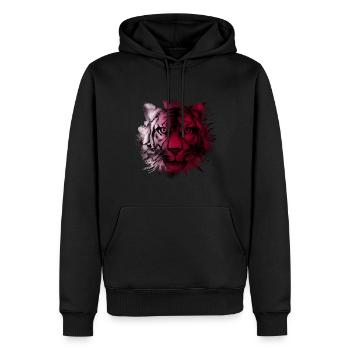 Katar - Männer Premium Bio Hoodie - Schwarz - Vorne - Nico (187cm)