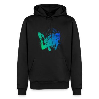 Free Dive Scuba Tauchen Scuba Taucher Scuba Diver - Männer Premium Bio Hoodie - Schwarz - Vorne - Nico (187cm)