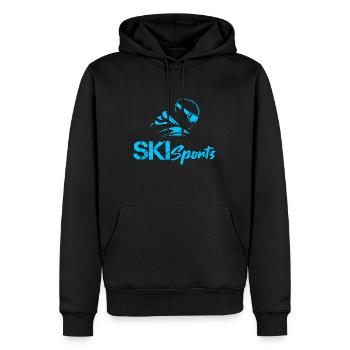 Ski sports - Männer Premium Bio Hoodie - Schwarz - Vorne - Nico (187cm)