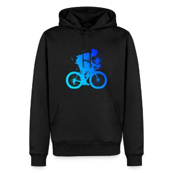 Cycliste de route Vélo de route Vélo de route Vélo de route - Sweat à capuche Premium bio Homme - noir - Devant - Nico (187cm)