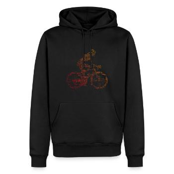 Cyclisme Cyclisme Cyclisme Femmes Cyclistes - Sweat à capuche Premium bio Homme - noir - Devant - Nico (187cm)