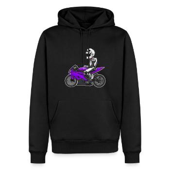 Motorcycle Lifestyle / Motorrad / Motorräder biker - Männer Premium Bio Hoodie - Schwarz - Vorne - Nico (187cm)