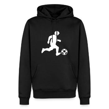 Fussballer Fussball - Männer Premium Bio Hoodie - Schwarz - Vorne - Nico (187cm)