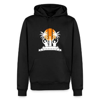 Insel Party Feiern Bier - Männer Premium Bio Hoodie - Schwarz - Vorne - Nico (187cm)