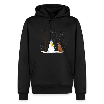 Weihnachtsbaum Christbaum Weihnachten - Männer Premium Bio Hoodie - Schwarz - Vorne - Nico (187cm)