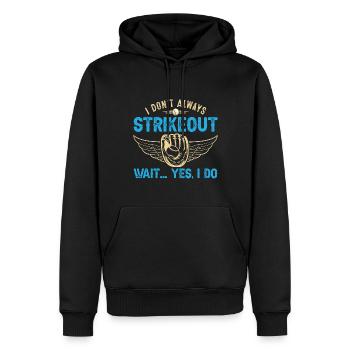 Ich streiche nicht immer Warte ... Ja, ich tue - - Männer Premium Bio Hoodie - Schwarz - Vorne - Nico (187cm)
