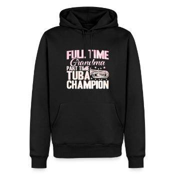 Tuba Großmutter Tuba Meisterin Geschenk - Männer Premium Bio Hoodie - Schwarz - Vorne - Nico (187cm)