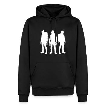 Boulder Climbing Klettern Climber Herren - Männer Premium Bio Hoodie - Schwarz - Vorne - Nico (187cm)